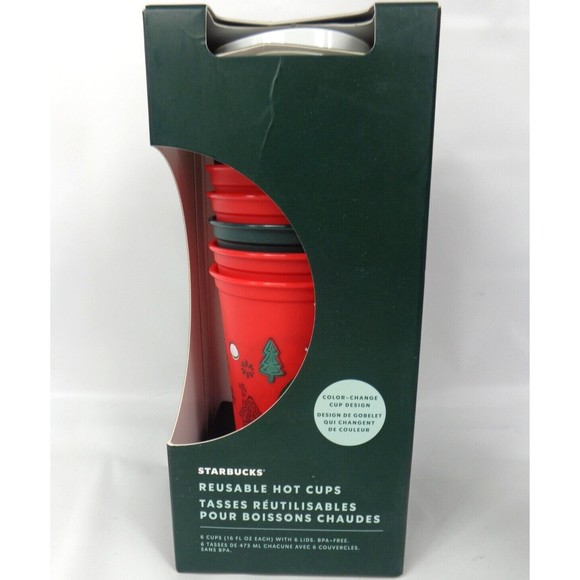 Starbucks Dining Starbucks 222 Holiday Color Changing Reusable Hot